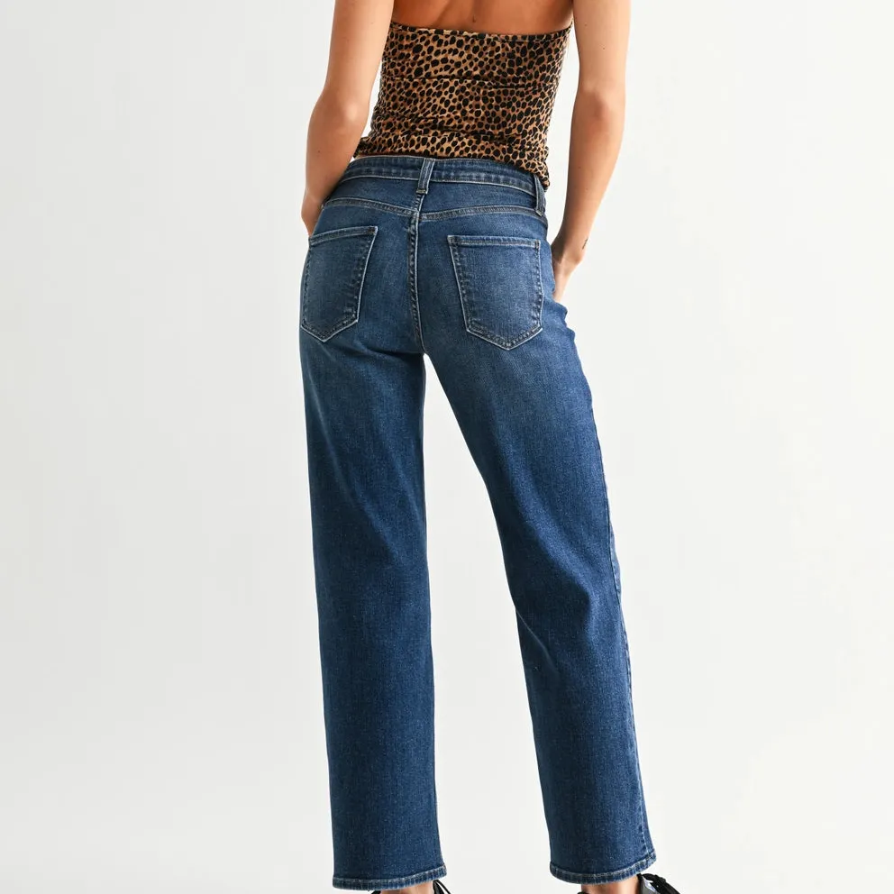 Mid Rise Slim Jeans