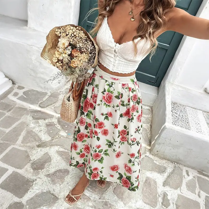 Women's Floral Beach Skirt