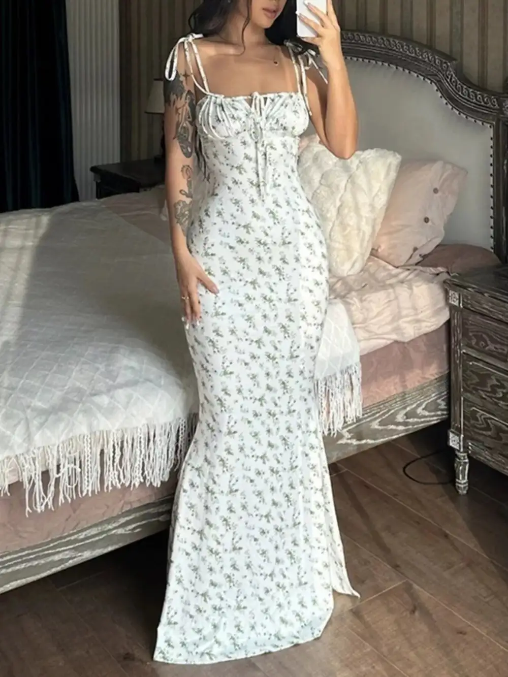 Soft Touch Layered Lightweight Feel Maxi Dress