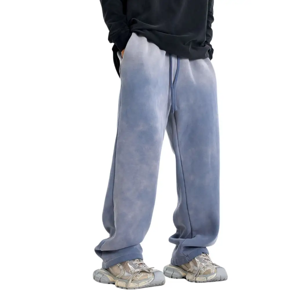 Acid Washed Faded Men's Jogger Pants