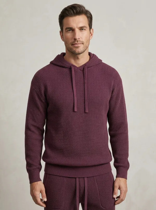 Refined Detail Men's Knit Hoodie Jogger Set