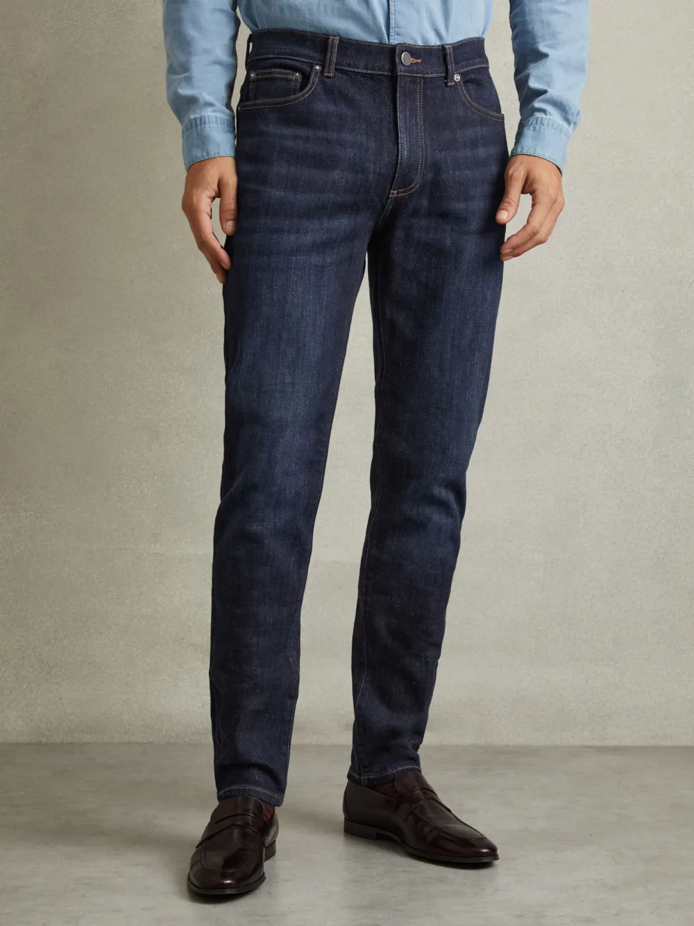 Solid Color Men's Jeans