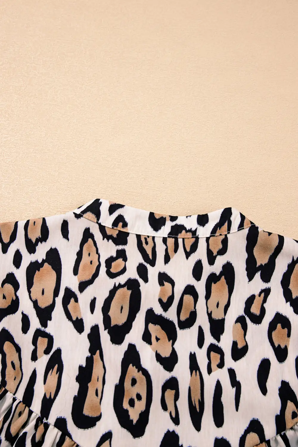 Leopard Print Loose Fit Blouse