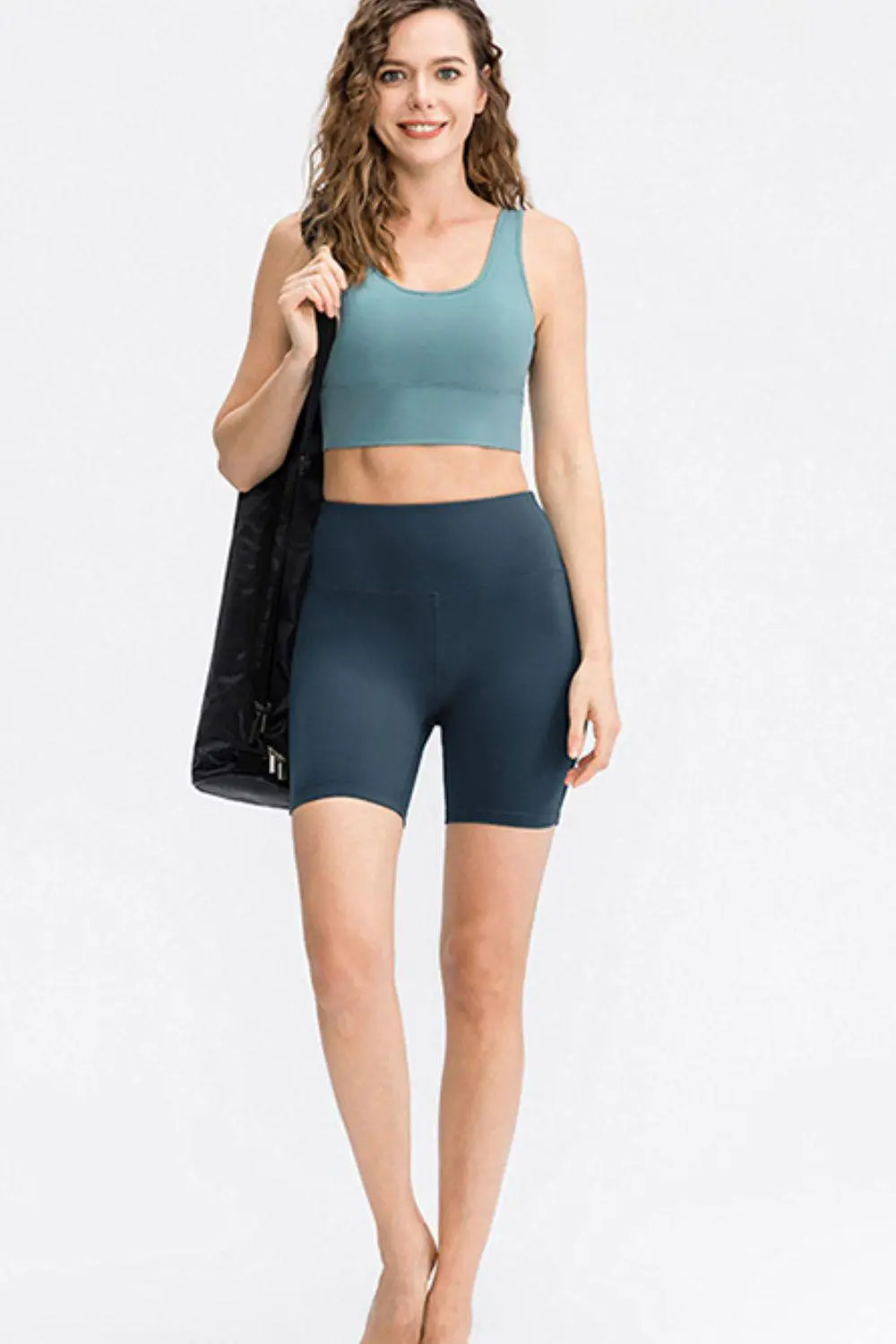 Wide Waistband Sports Detail Shorts