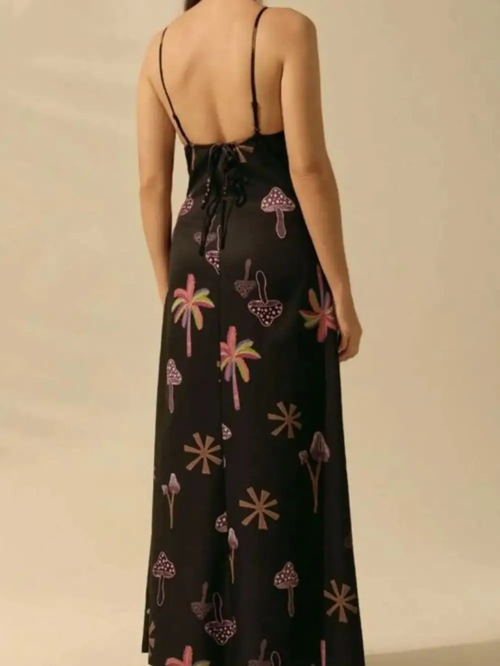 Sleeveless Printed Maxi Dress