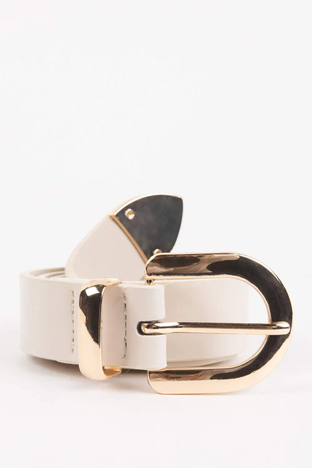 Ladies' Leather Denim Belt Black