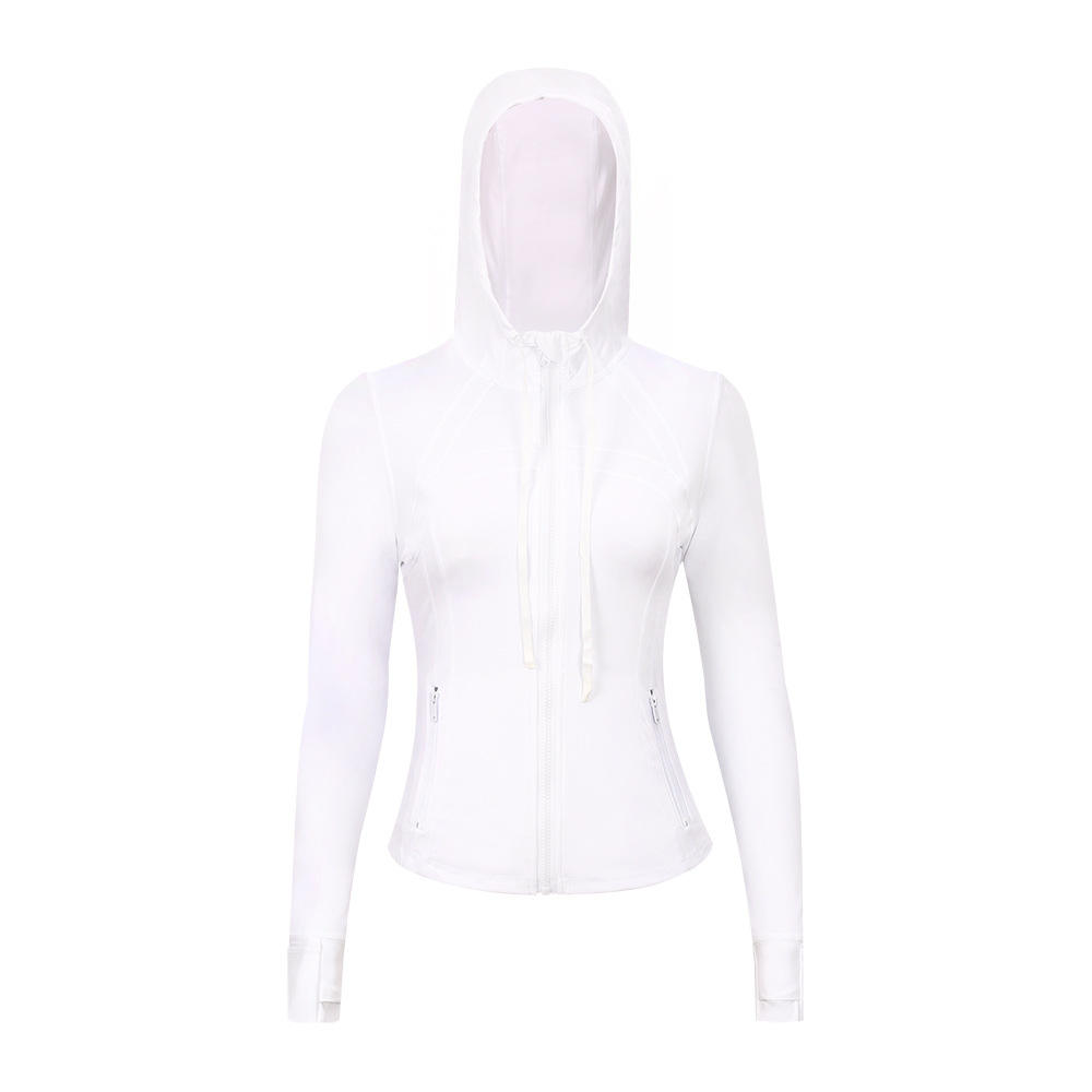 Women’s Slim Fit Hooded Zip-Up Workout Jacket