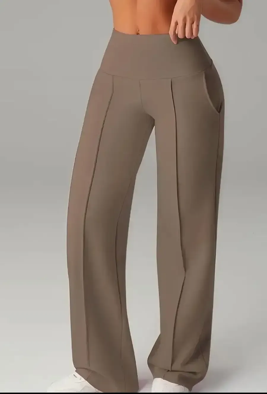 Women's Wide Leg High Waist Sweatpants with Pockets | Sporty Casual Style