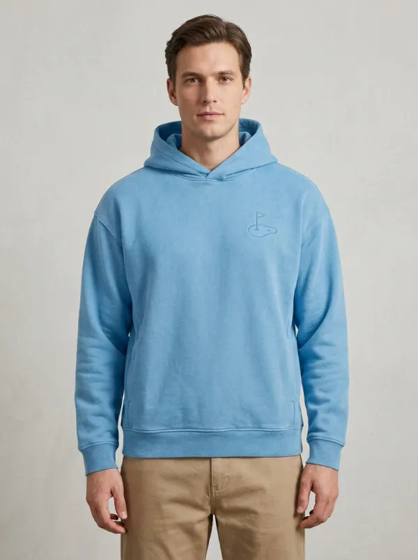 Sport Flag-Motif Golf Casual Hoodie