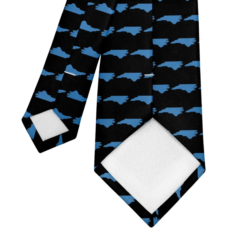 Modern Outline Emblem Composition Necktie