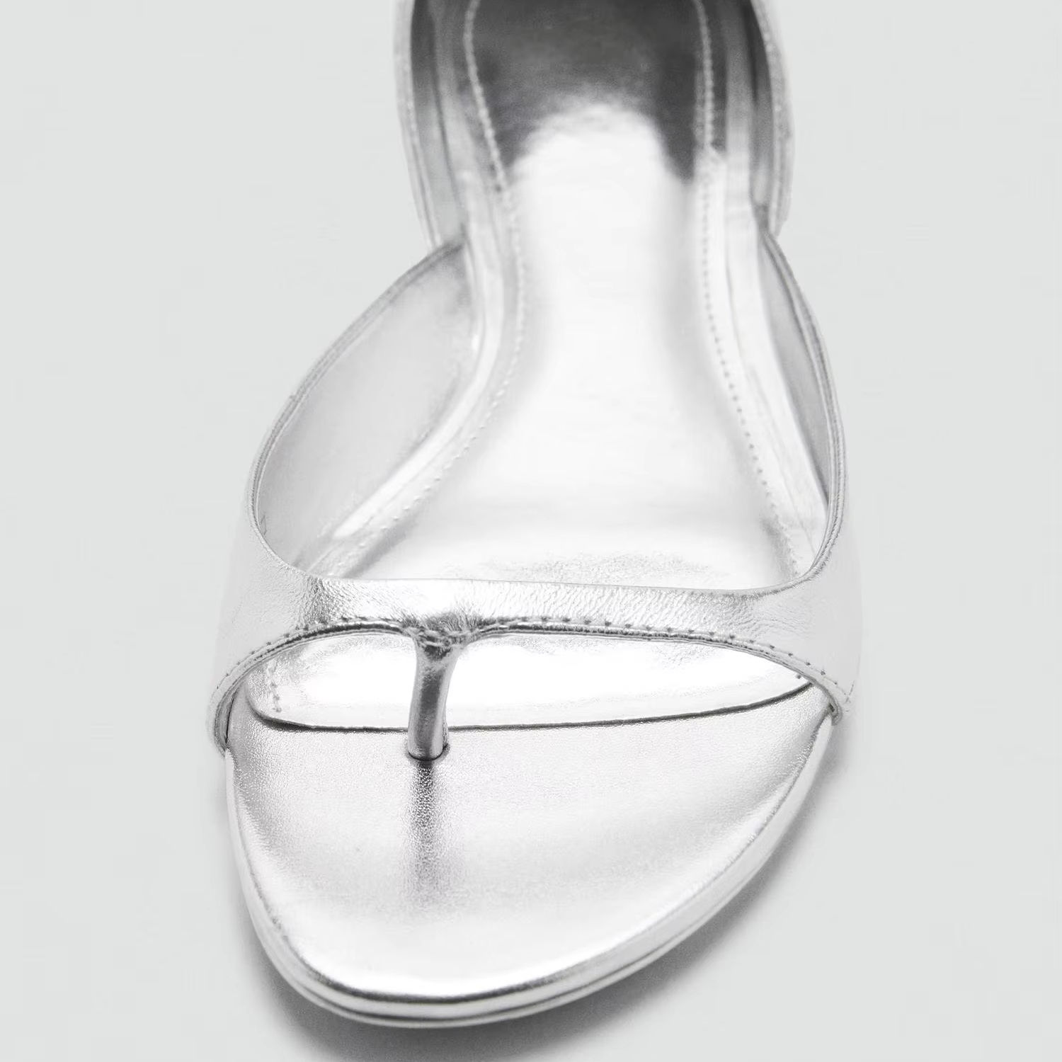 Solviera Silver Slip-On Flats