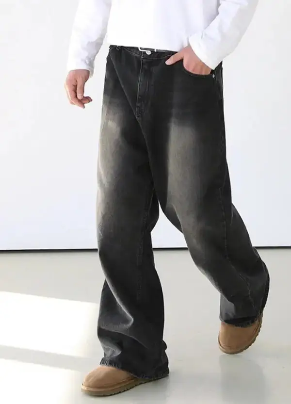 Comfort Thigh Faded Jeans
