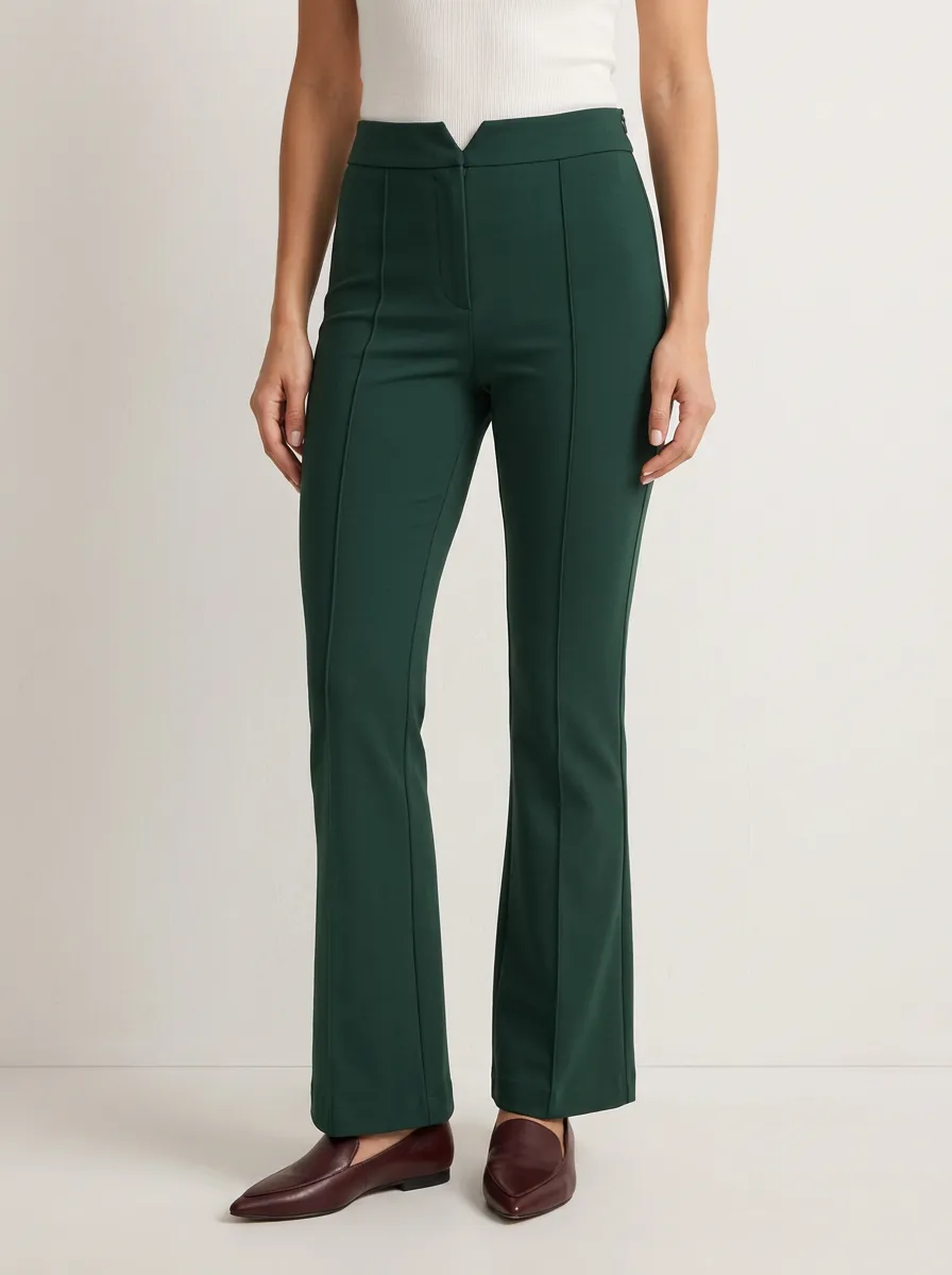 Flared Slim Fit Casual Flare Pants