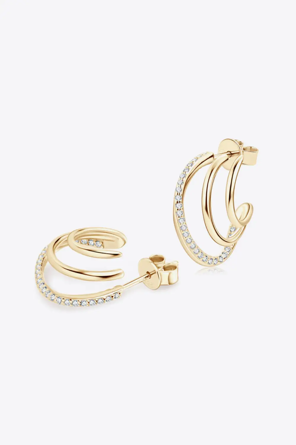 Moissanite Sterling Earrings