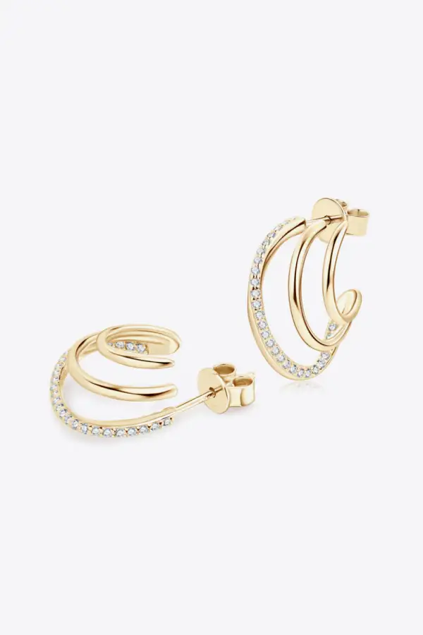 Moissanite Sterling Earrings