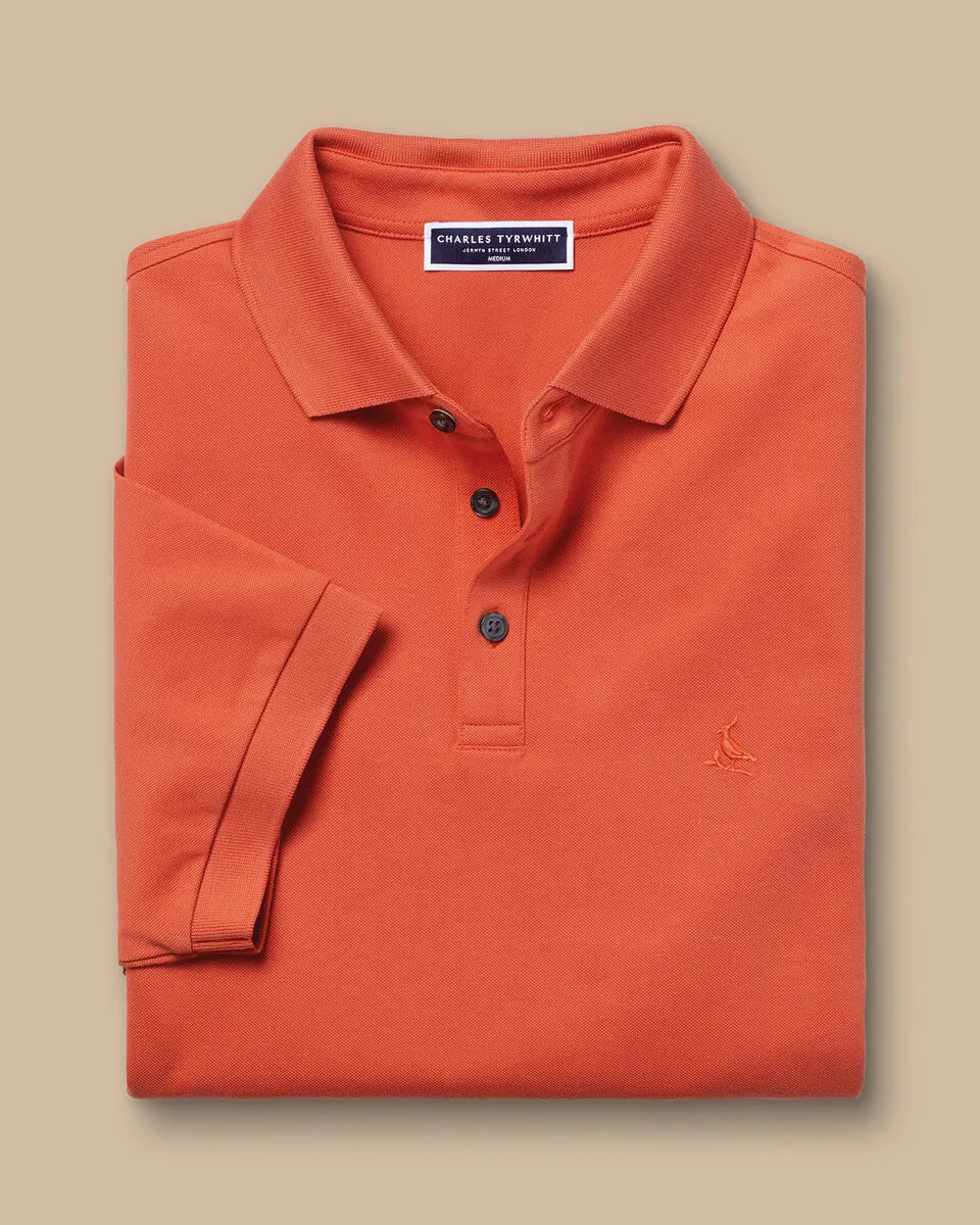 Men'S Casual Business POLO Shirt, Breathable Pique Fabric