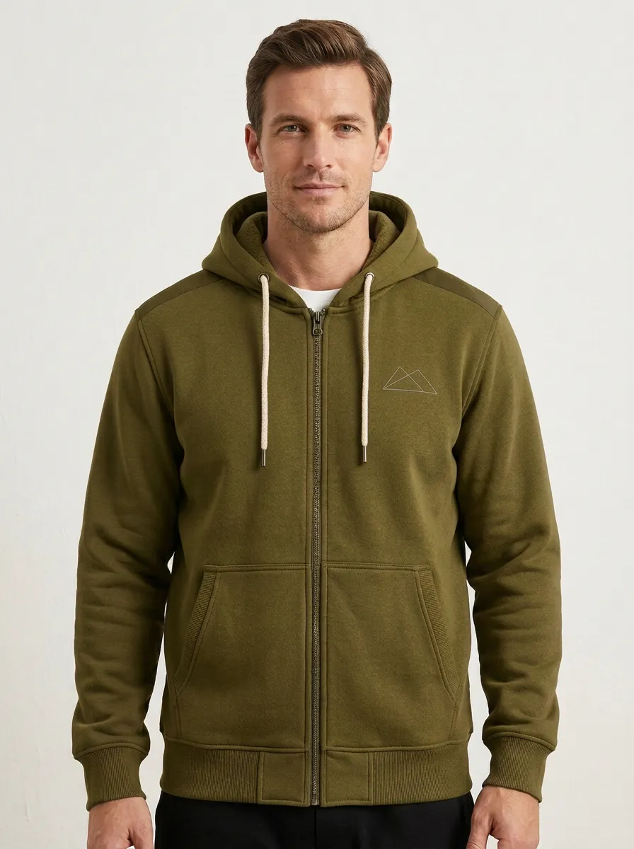 Casual Mountain Graphic Zip-Up Essential Men's Sport Jacket