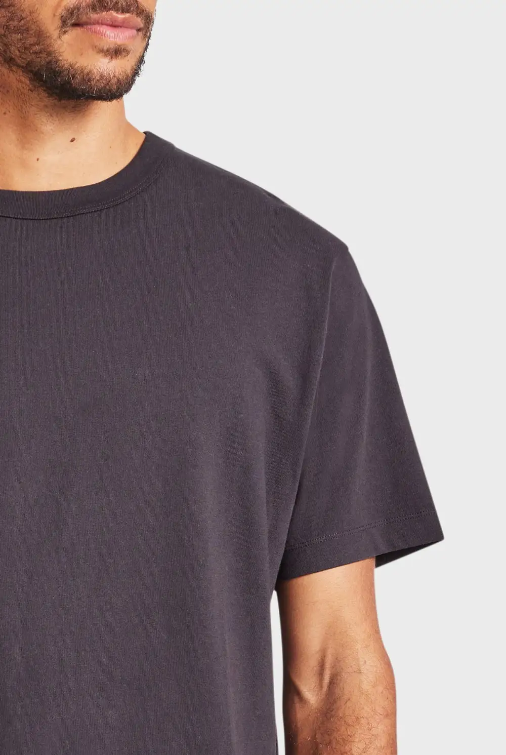 Mid Indigo Short Sleeve Crew Neck Tee