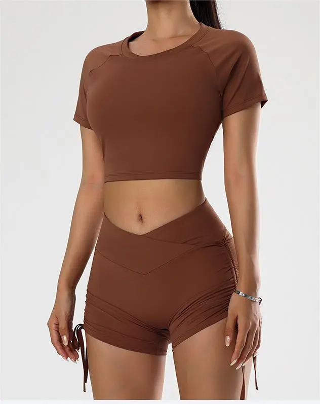 Yoga Top and Shorts Active Set