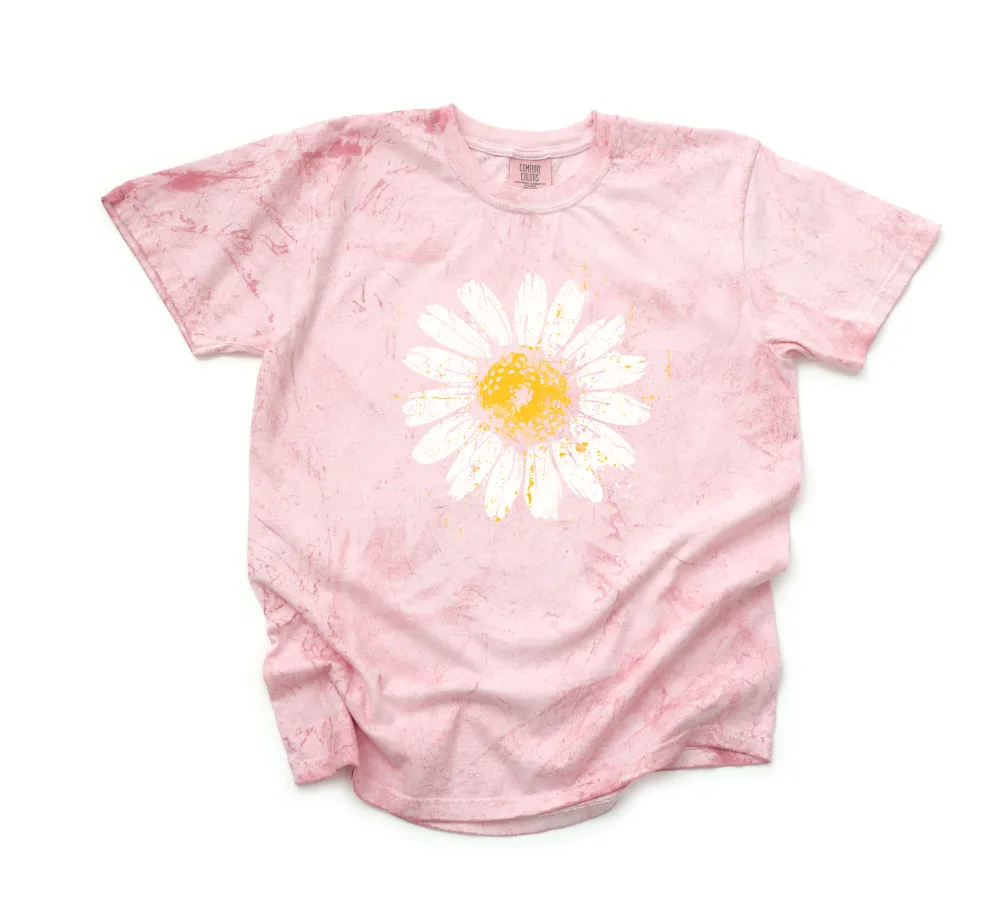 Daisy Graphic Garment Dyed Tee