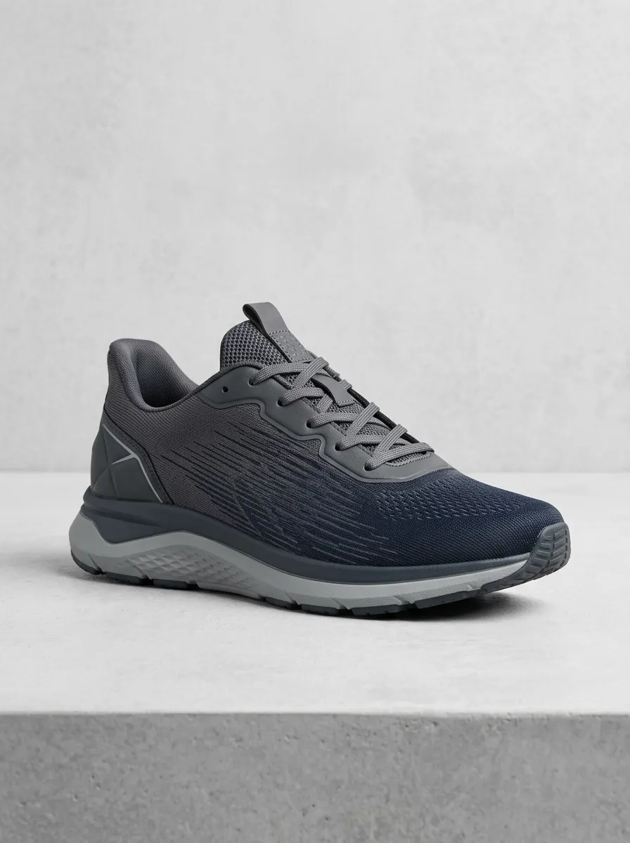 Lightweight-Look Mesh Graphic Outdoor Look Men's Running Shoes