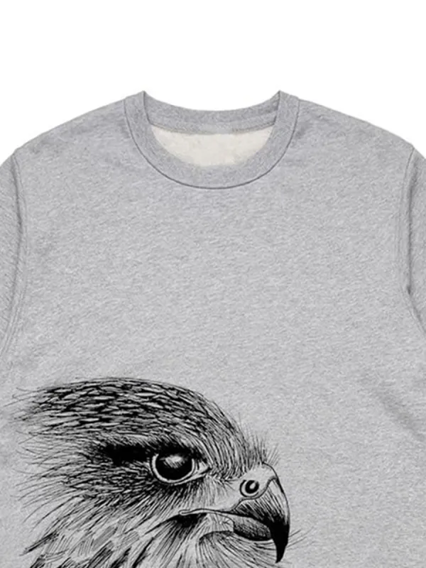 Simple Falcon Art Pattern Stylish Casual Sportswear Shirt