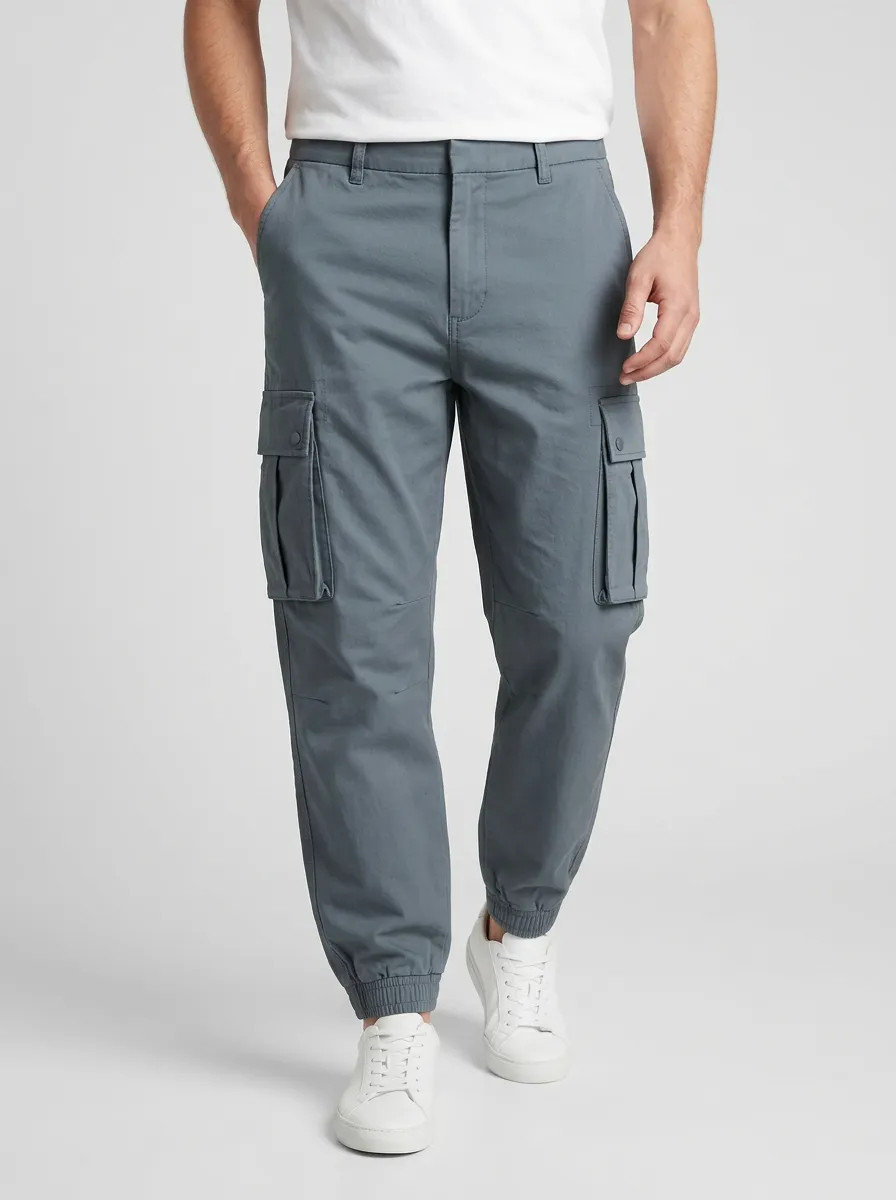 Jogger Printed Solid-Style Men's Cargo Pants