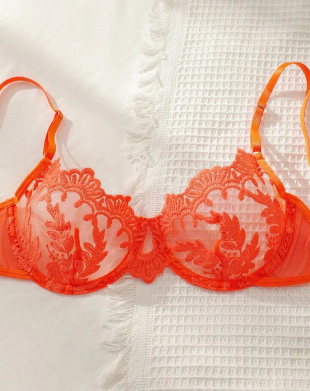 Refined Floral Sheer Lingerie Set