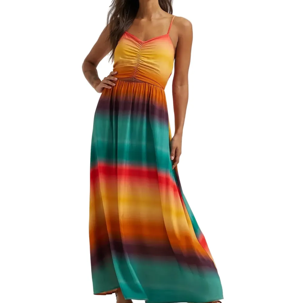 Rayon Sleeveless Maxi Dress