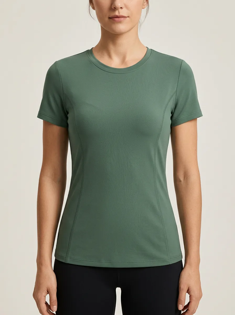 Women's Paneled Contour Crewneck T-Shirt