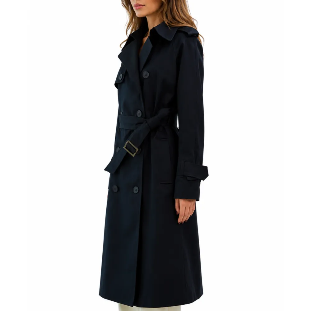 Double Breasted Cotton Overcoat