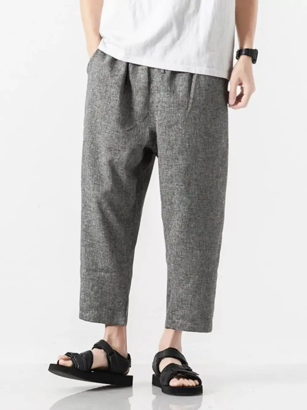 Refined Men's Plus Size Casual Cropped Pants