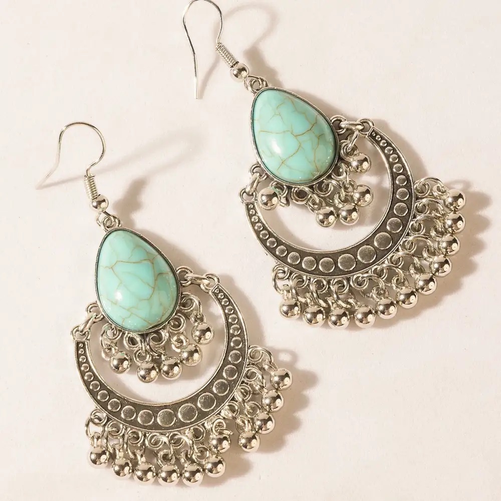 Distinctive Timeless Artful Stone Accent Charm Earrings
