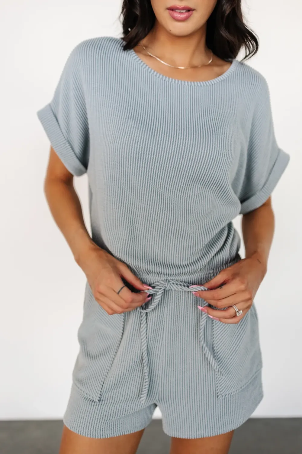 Loose And Comfortable Belt Jumpsuit