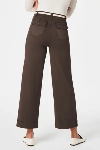 High Waist Pocket Denim Jeans