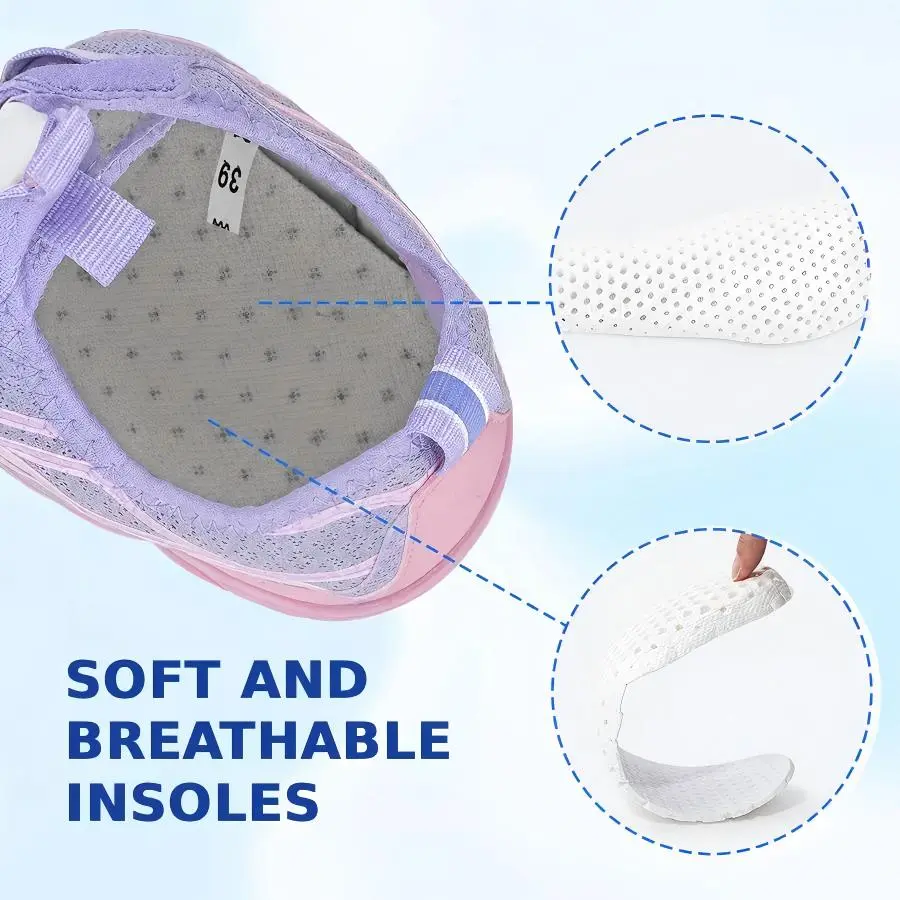 Wide Toe Box Waterproof Barefoot Shoes For Seniors