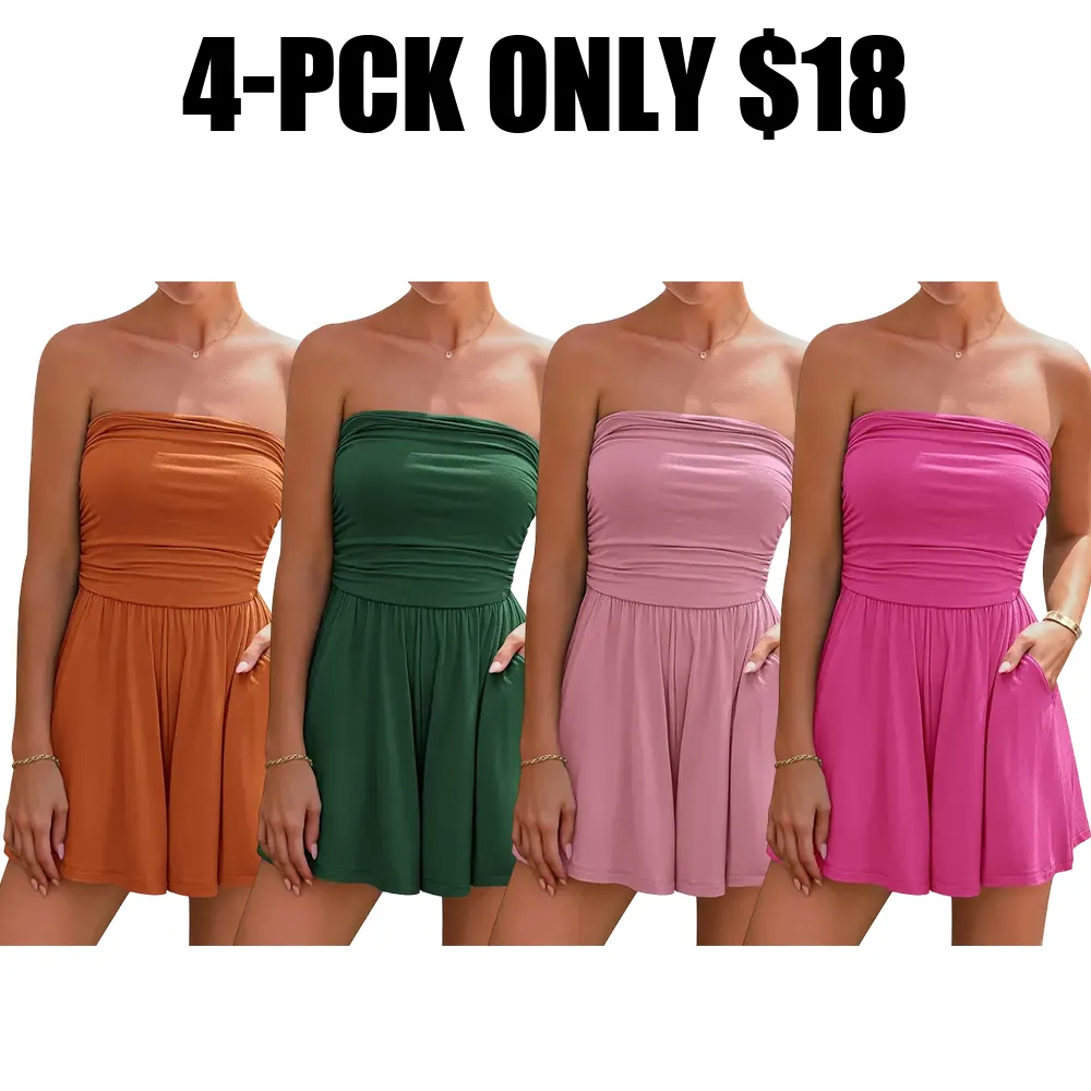 Summer Women's Strapless Bodysuit