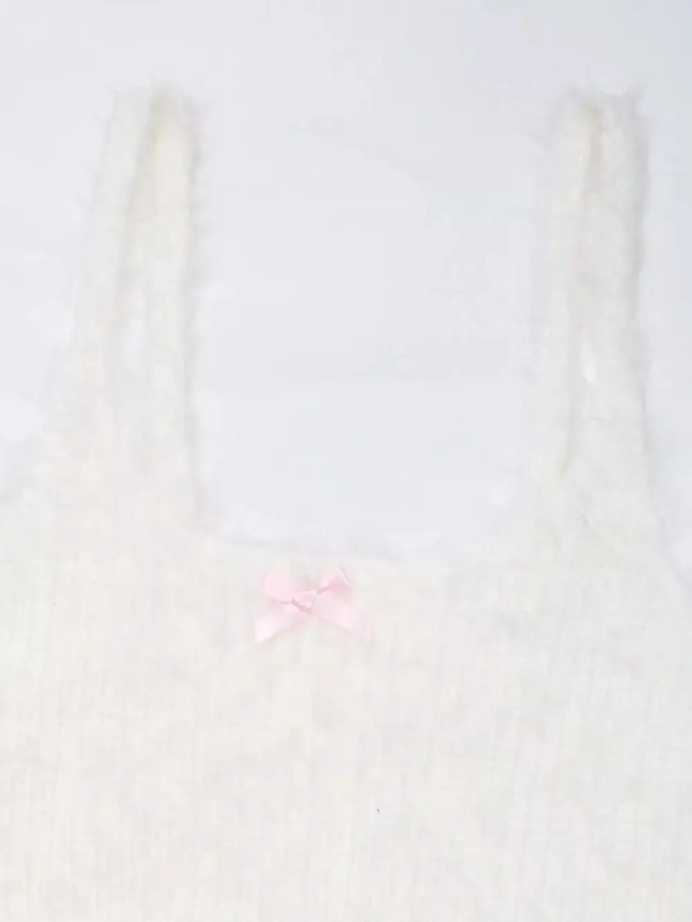 Cropped Bow Scoop Neck