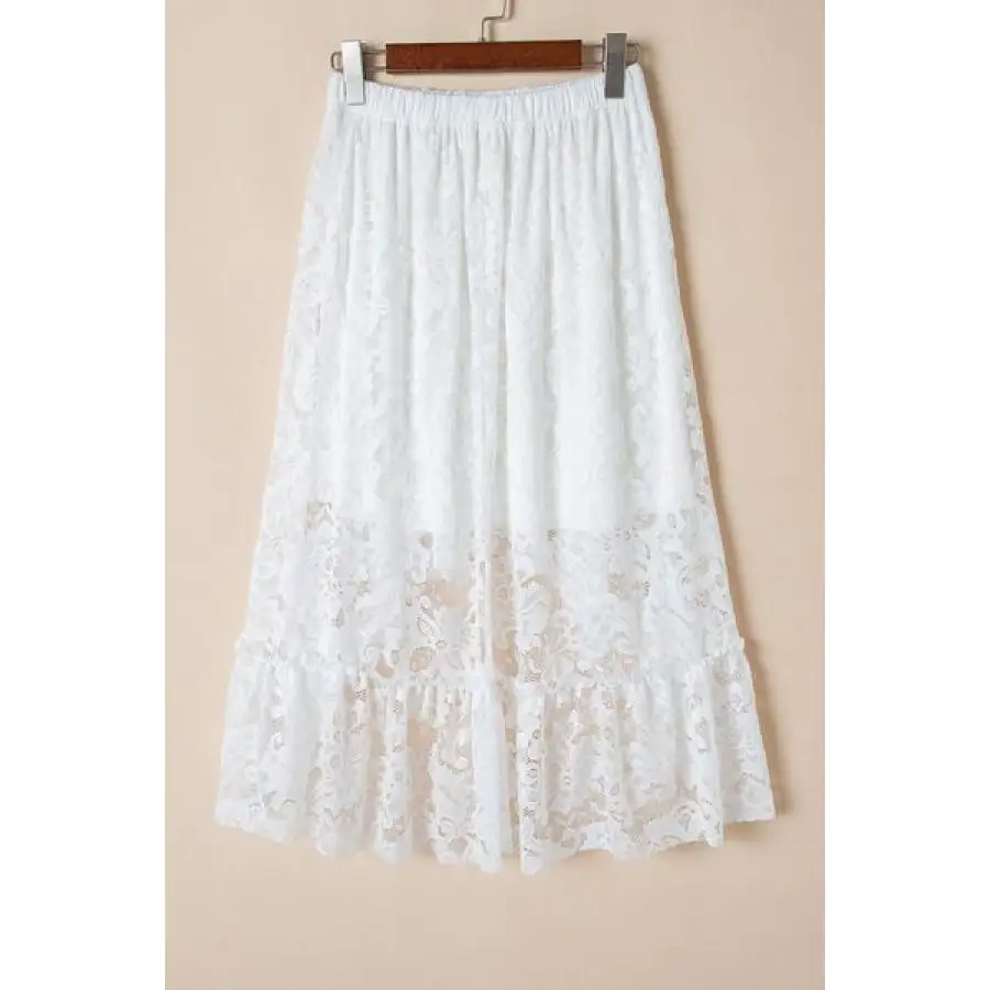 Lace High Low Skirt