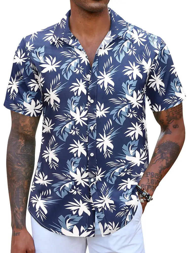 Casual Hawaiian Printed Vacation Shirt