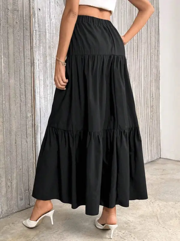 Simple High Waist Mini Skirt
