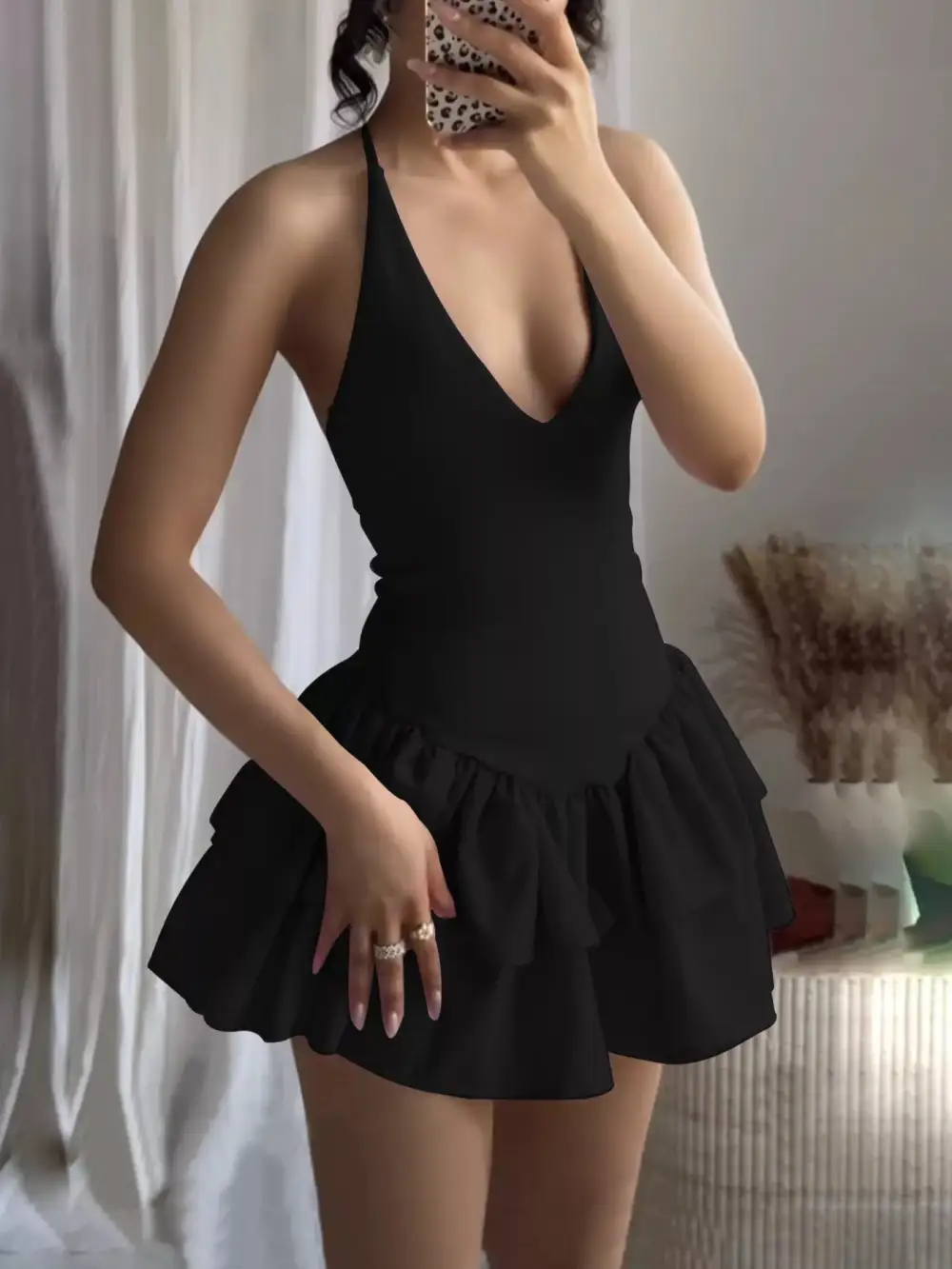 Easy Fit Ruffle Mini Dress
