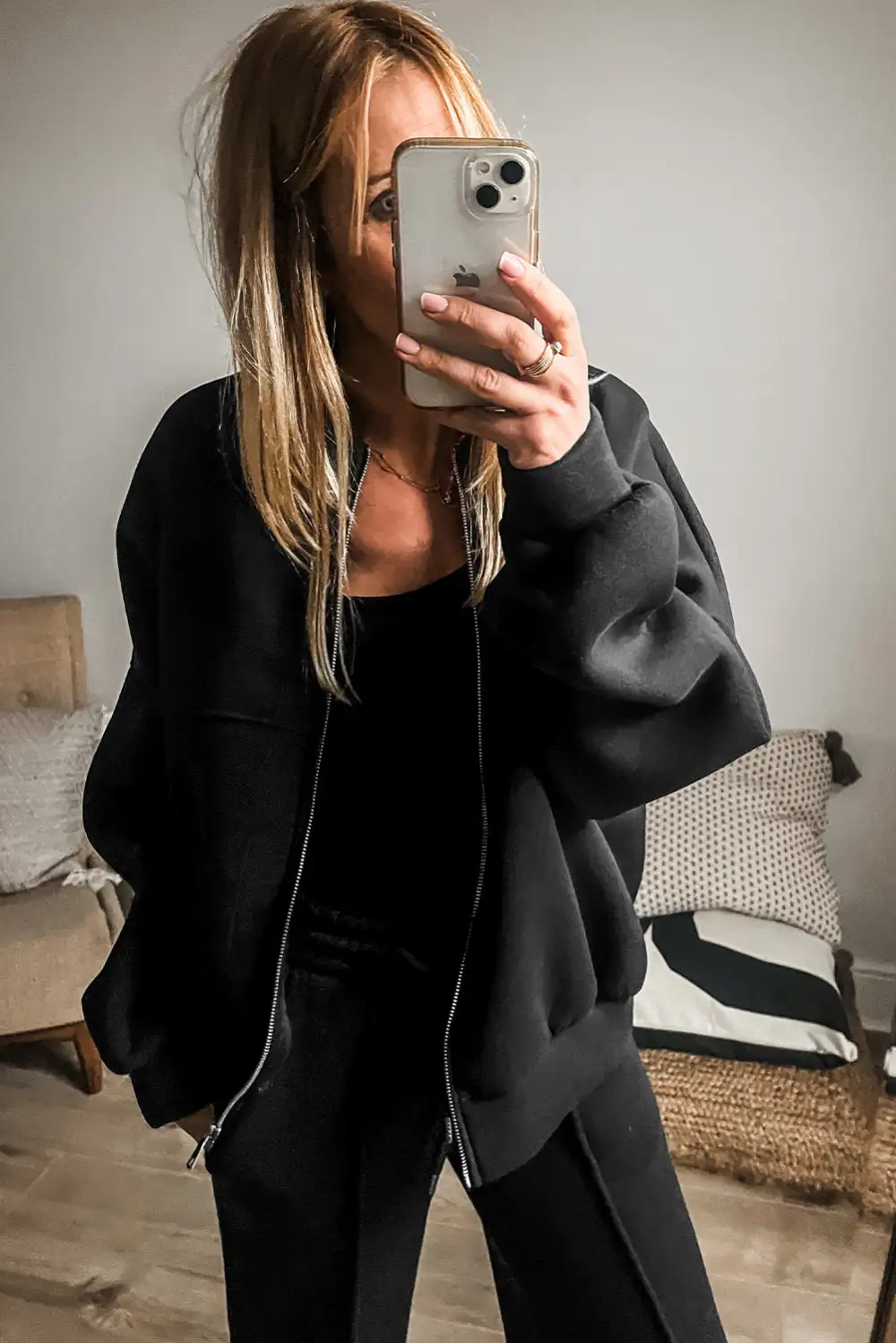 Solid Drawstring Soft Pants Lounge Set