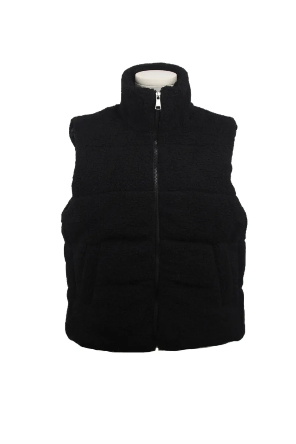 Faux Shearling Sleeveless Vest