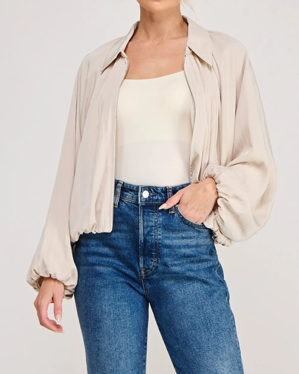 Bubble Zip Front Jacket