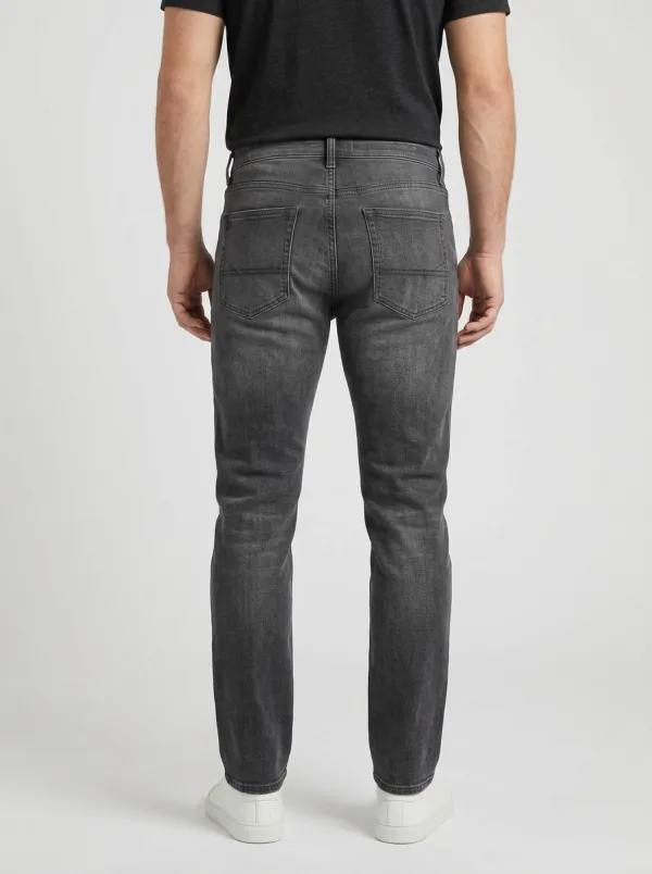 Men's Washed Stretch Slim Fit Jeans