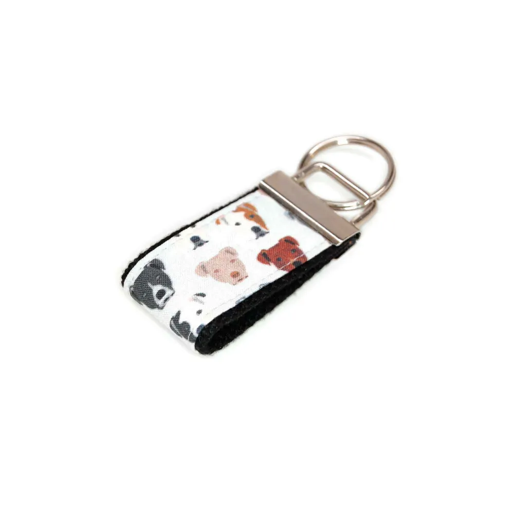 Dogs Pitbull Terrier Easy Carry Keychain