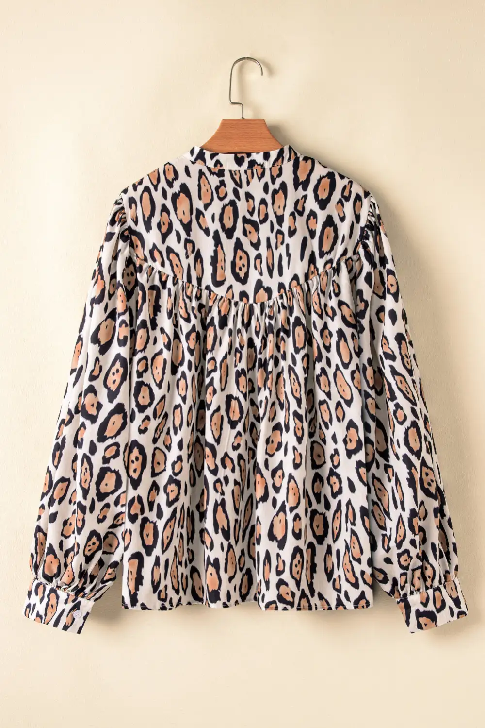 Leopard Print Loose Fit Blouse