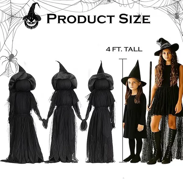 🎃2025 Halloween Sale 🧙‍♀️Lighted Halloween Witch Stakes