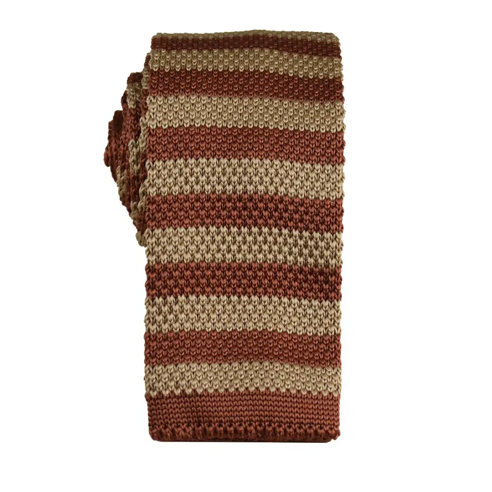 Tailored Striped Men's Knit Tie